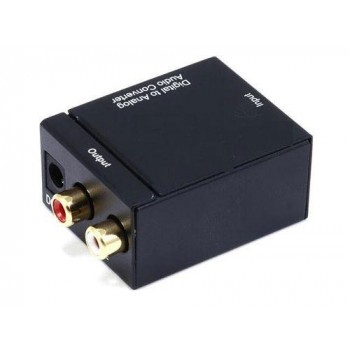 Convertidor Coaxial Optico a RCA DM 01110 Caja Metal