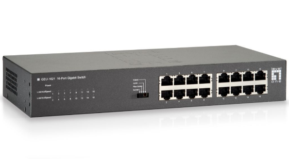 Switch Gigabit 16 Puertos LevelOne GEU-1621