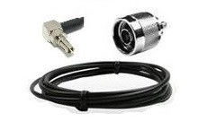 Pigtail 6 mt N Macho a CRC9RA AIR 802 CA195 Negro