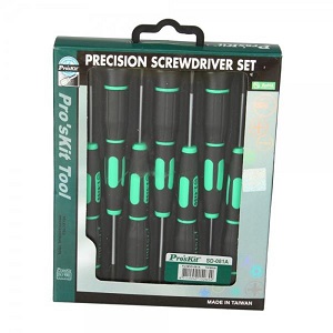 Juego de Destornilladores ProsKit SD-2404, 4 Piezas color negro con verde.