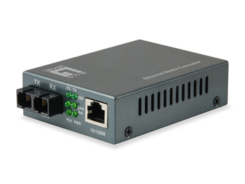 Convertidor de Medios LevelOne con Ethernet rapido RJ45 a SC, Multi-Mode Fiber, FVT-1101
