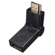 Conector HDMI Macho - HDMI Hembra Soporte Giratorio Ajustable 90°