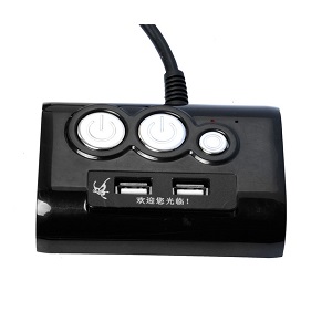 Alargador de Interruptor Puertos PC Entradas USB y Audio