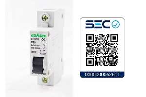 Interruptor Automatico Ebasee EBS1B C6 1P C