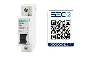 Interruptor Automatico Ebasee EBS1B 10A 1P