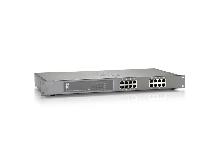Switch Poe Plus LevelOne FEP-1612 16-PORT FAST ETHERNET 