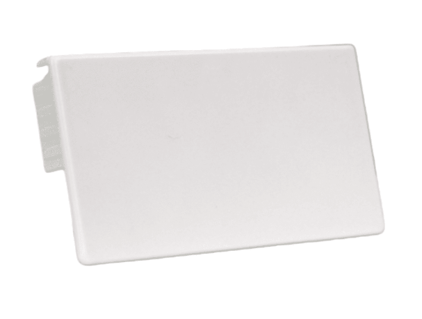 Tapa Final Plana 100x50mm Blanco