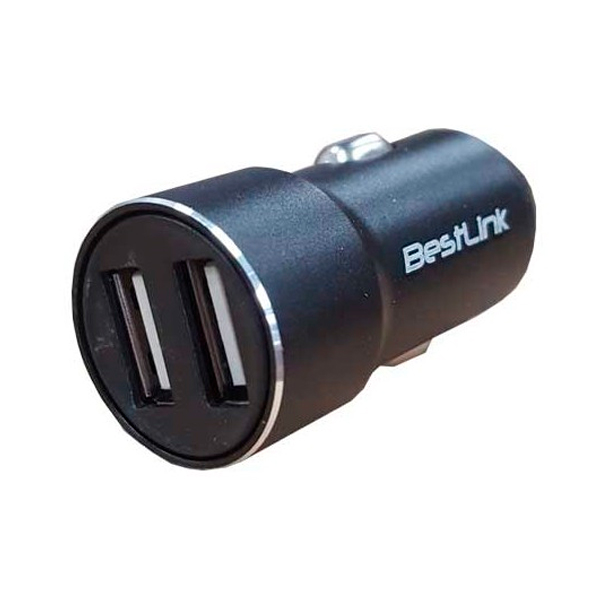 Cargador Dual USB Para Automovil BestLink BL-CH250A Tablet y Smartphone 2.4A