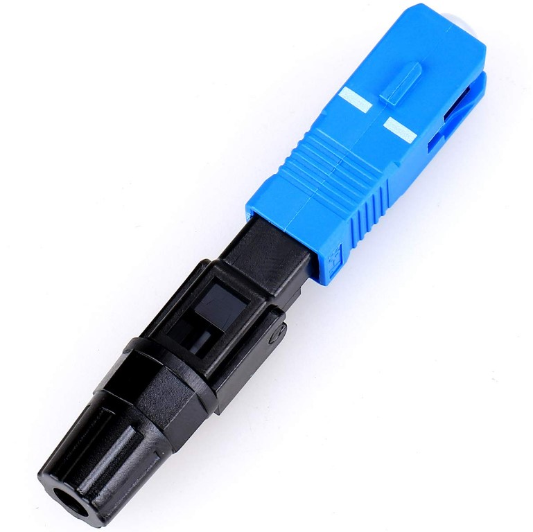 Conector rapido fibra optica SM SC/UPC WirePlus azul 28mm