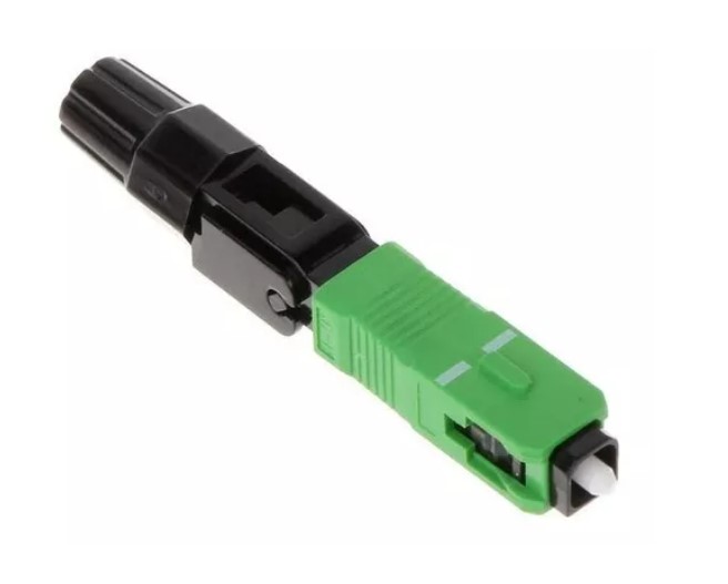 Conector rapido fibra optica SM SC/APC WirePlus verde