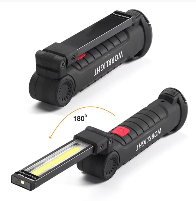 Linterna LED de trabajo plegable 180° con iman