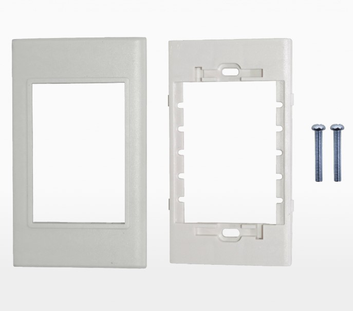 Faceplate Multimedia Placa Mural Generica LY-92 3 Espacios  