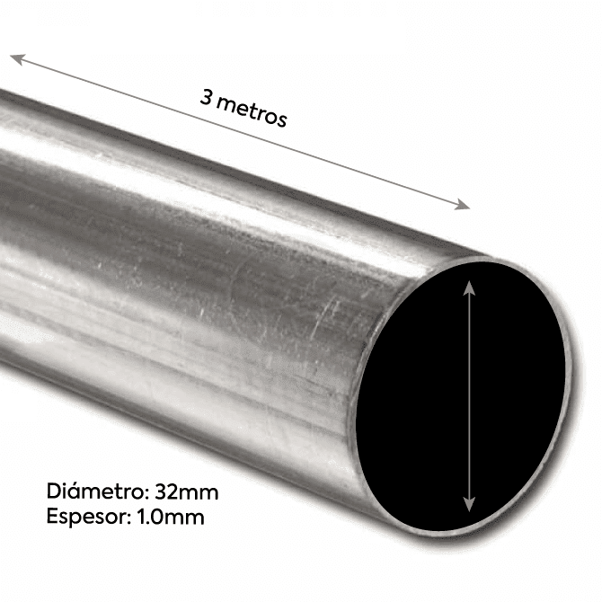 Tuberia EMT 32mm Curvable 3m 