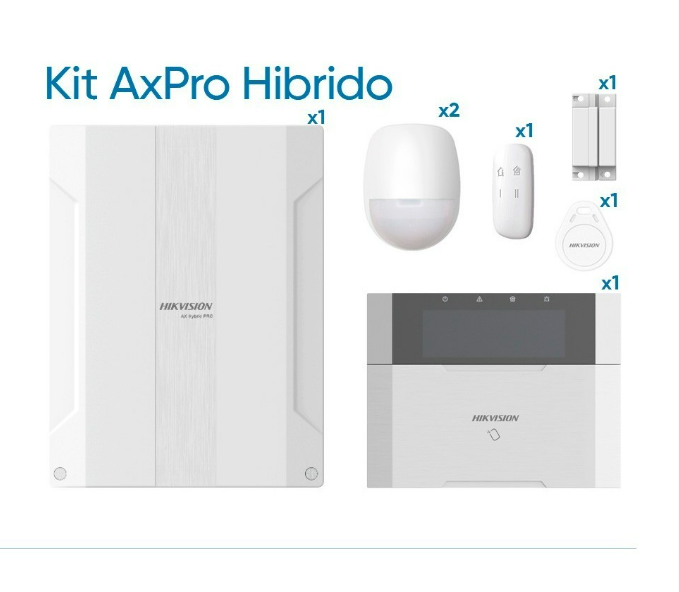 Kit Alarma Axpro Hibrido Hikvision Kit Alarma AxPro Hibrido DS-PHA64-Kit-WB 