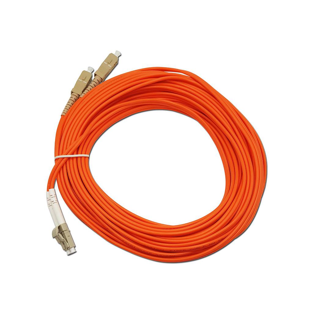 Jumper Fibra Optica MM LC/SC Generico Duplex 20m