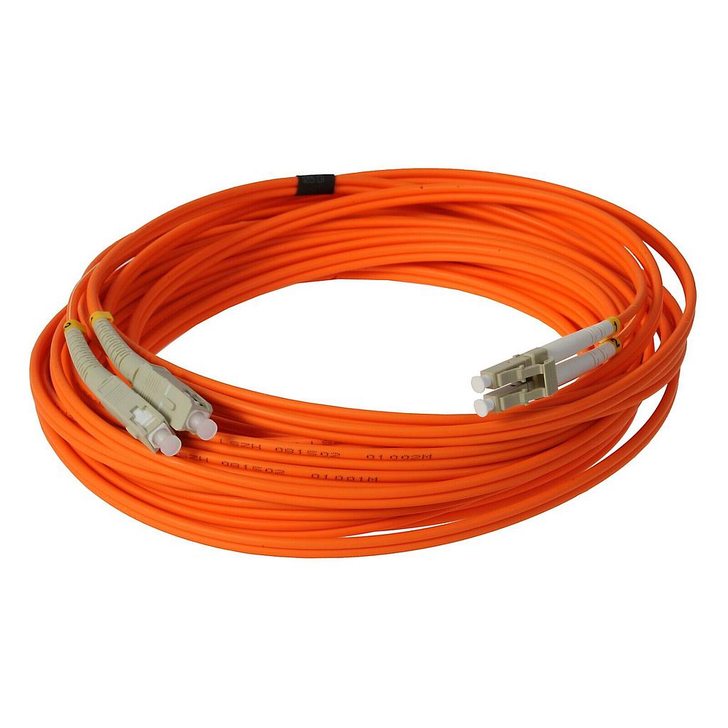 Jumper Fibra Optica MM LC/SC Generico Duplex 7m
